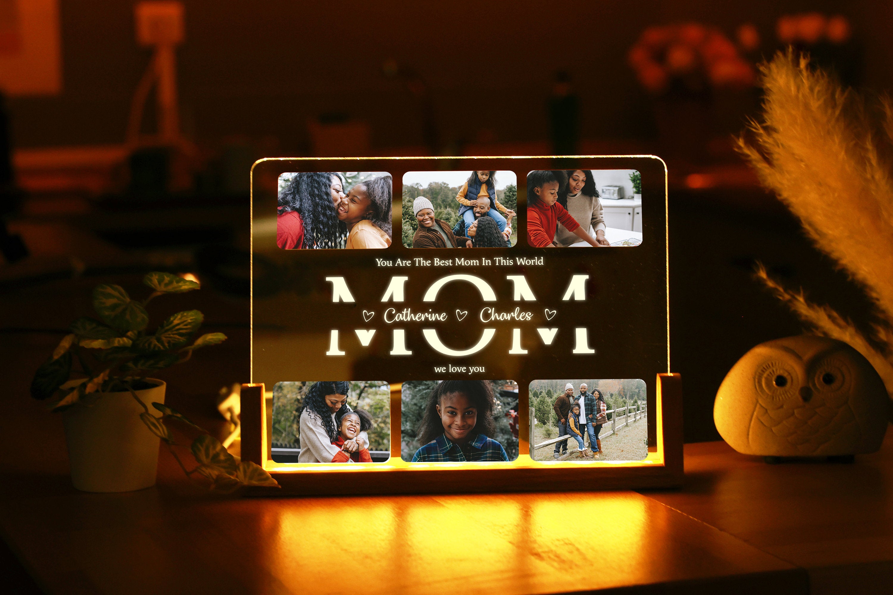 Personalized Photo Night Light - Mother Gifts