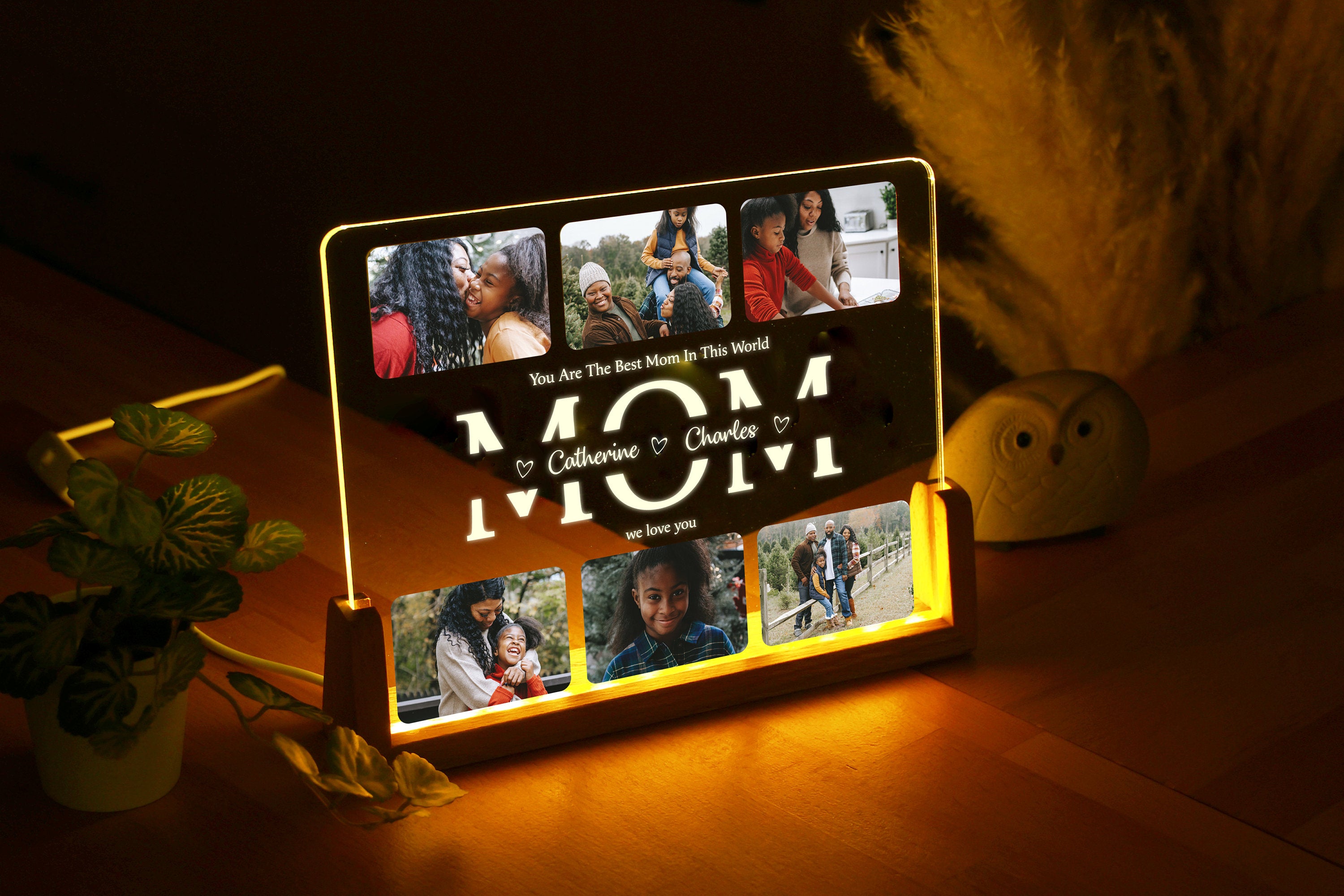 Personalized Photo Night Light - Mother Gifts