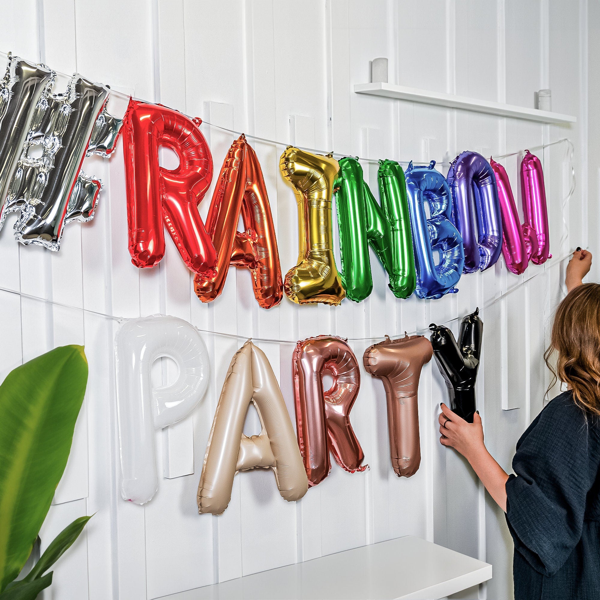 Custom Letter Balloons, 16-Inch 13 Colors, Balloons for Birthday Party Decorations