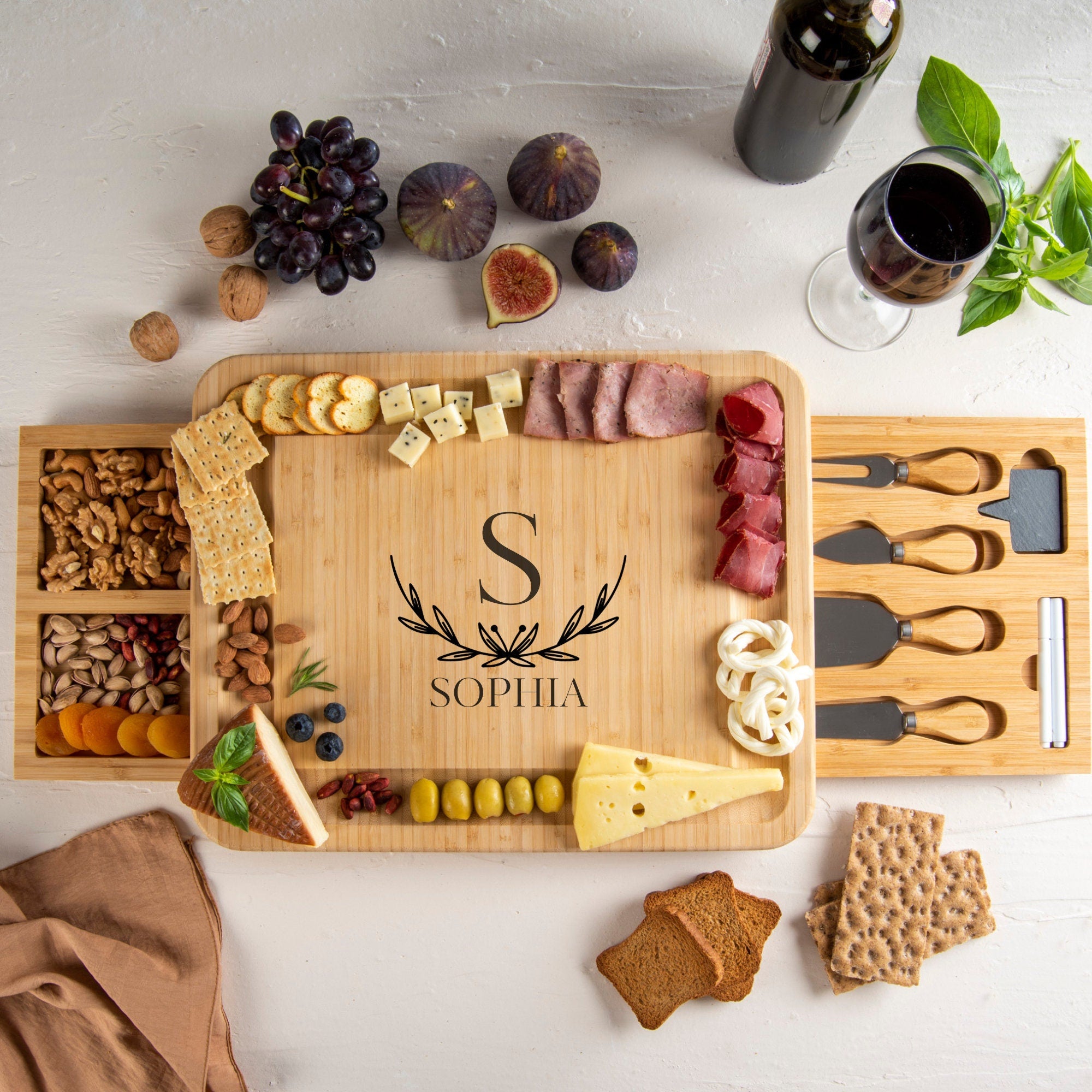 Personalized Charcuterie Board Anniversary Gift Housewarming Gift  Kitchen Decor