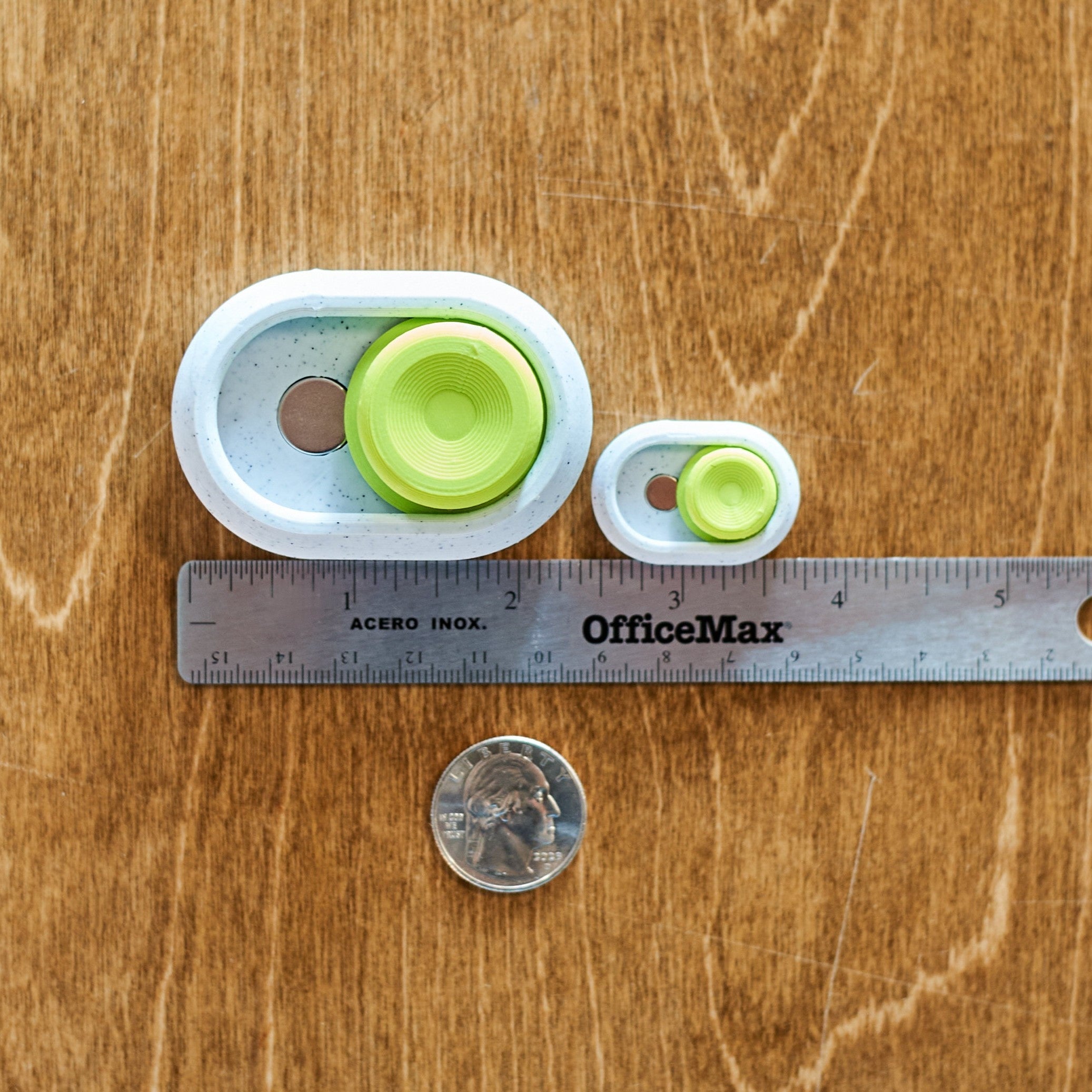 Magnetic Haptic Slider Fidget Customizable Multicolor