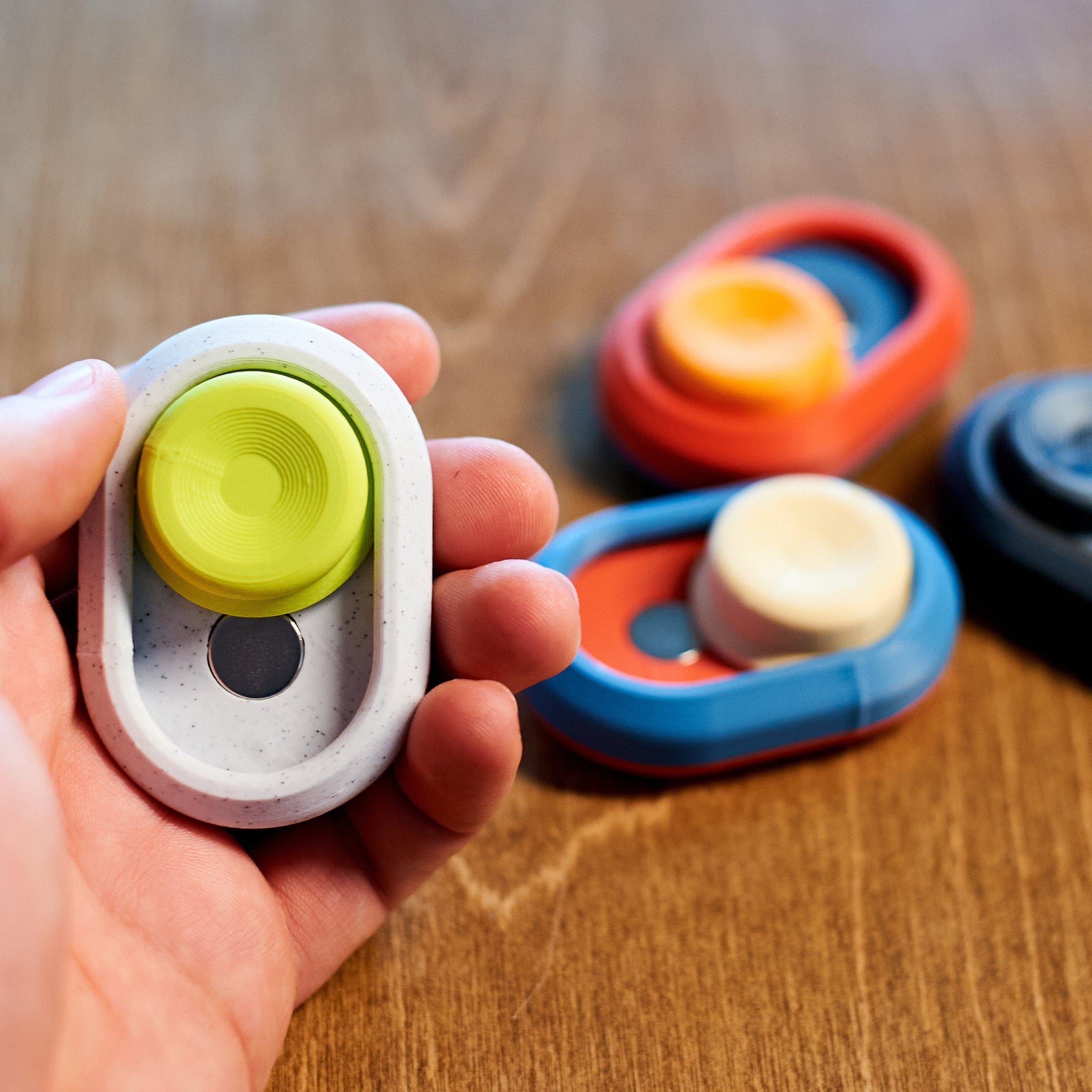 Magnetic Haptic Slider Fidget Customizable Multicolor