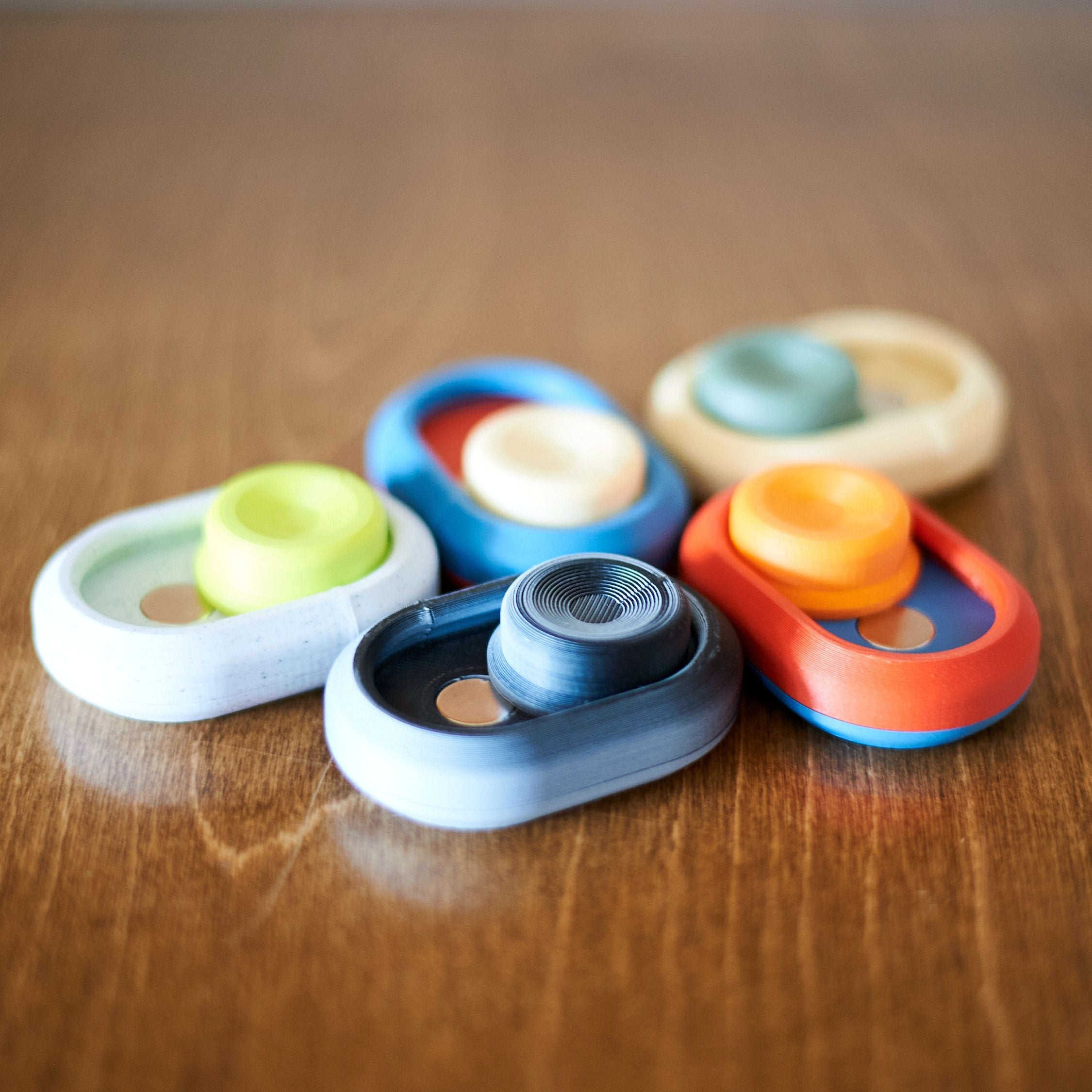 Magnetic Haptic Slider Fidget Customizable Multicolor