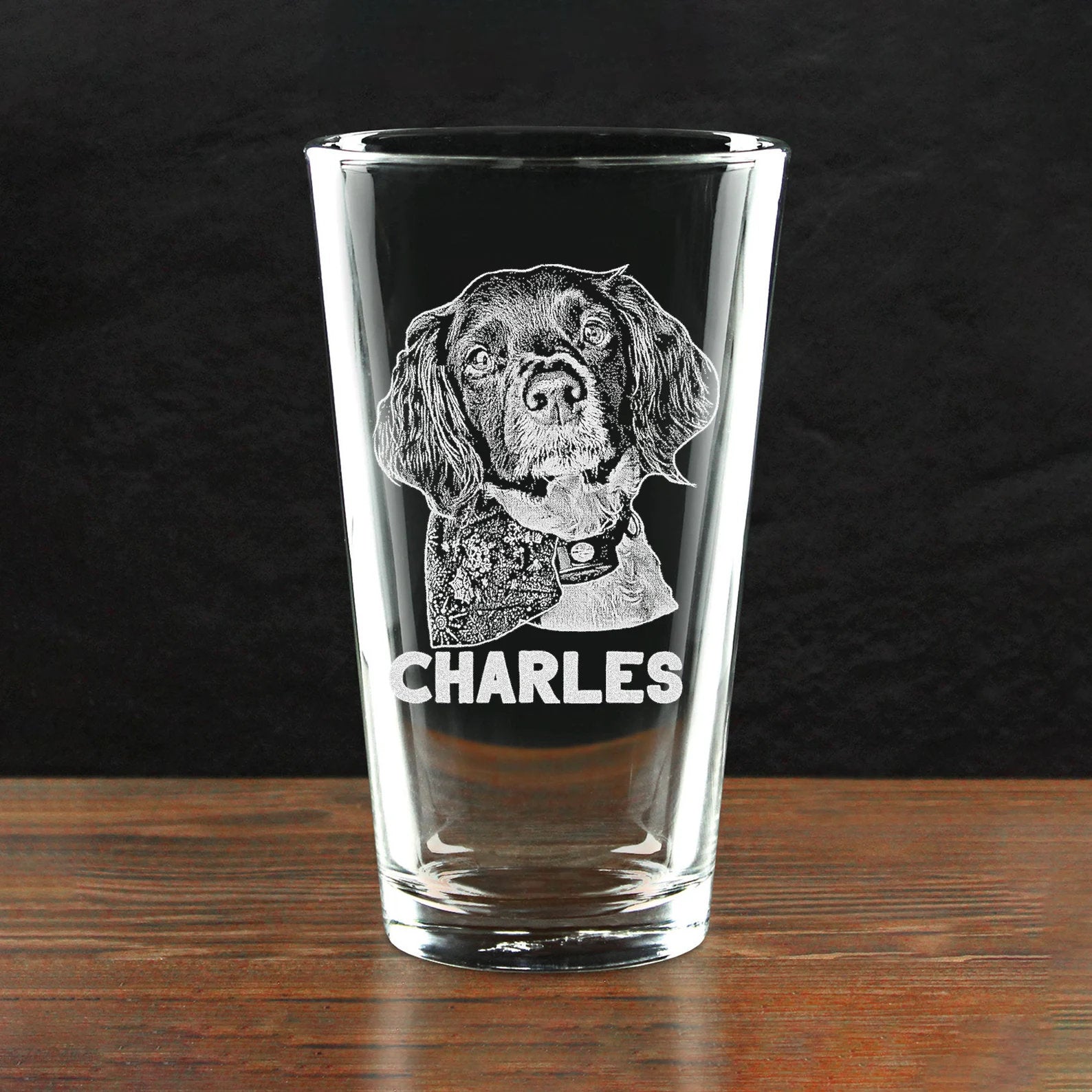 Custom Picture Memorial Rock Whiskey Glass, Personalized Unique Dad Father's Day Gifts, Family Picture Dog Cat Pet Picture