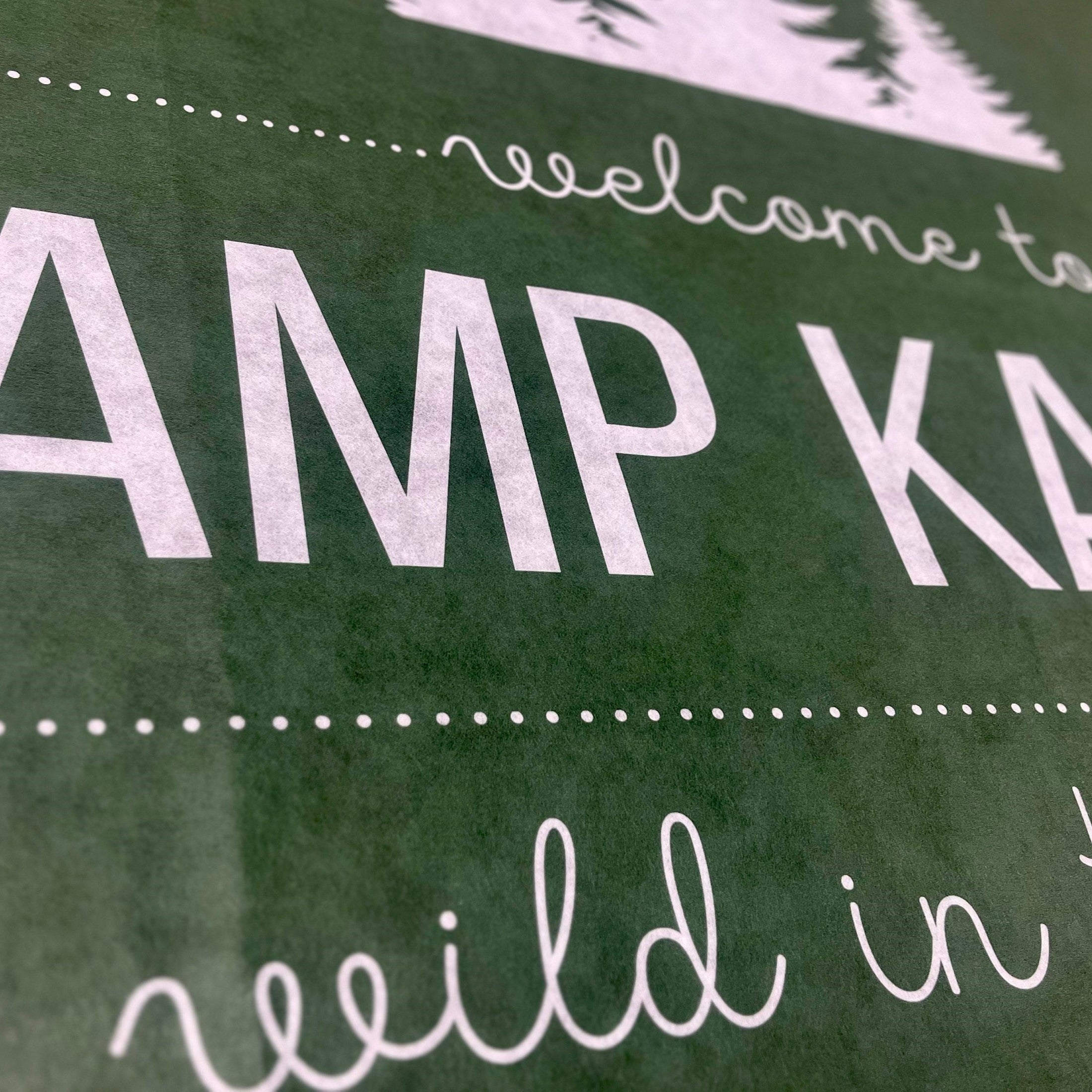 Custom Bachelorette Banner, Personalized Gift, Camp Flag or Backdrop for Glamping Bach Weekend