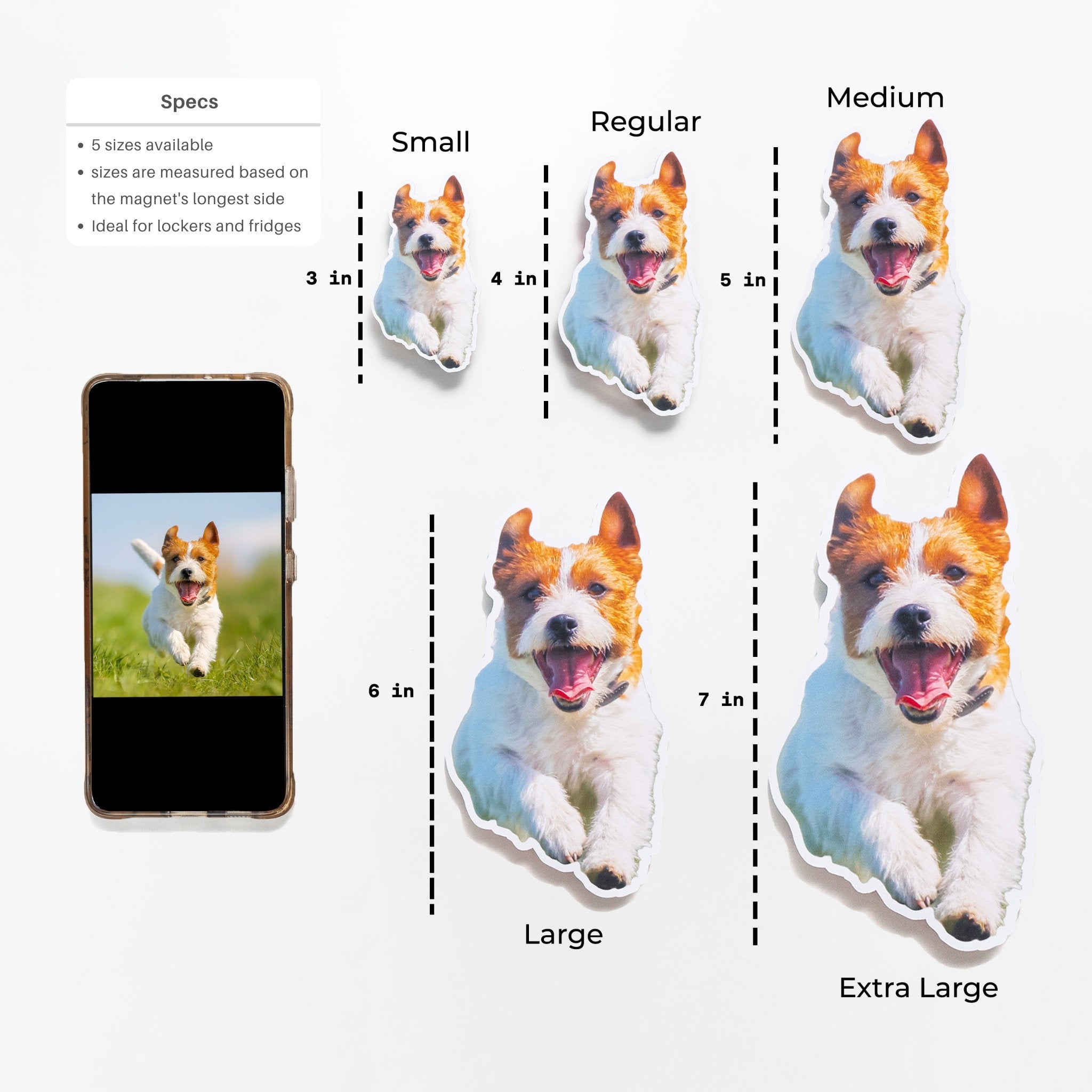 Custom Portrait Magnet ，Personalised Fridge Custom Pet Refrigerator Magnets