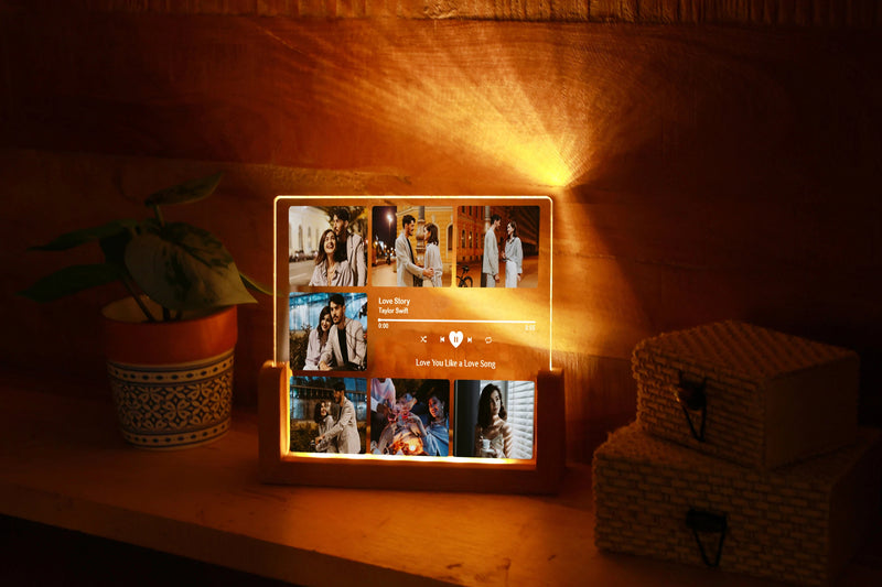 Personalized Song Night Light