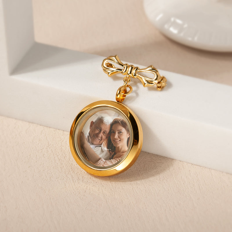 Custom Memorial Graduation Photo Pin - Grad Gown Memorial Pin - Keep Your Loved One's Memory Close - Graduation Gift for Him and Her