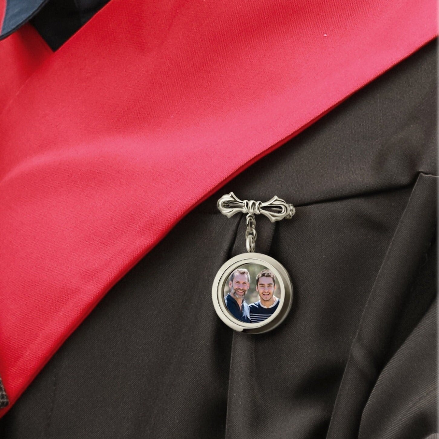 Custom Memorial Graduation Photo Pin - Grad Gown Memorial Pin - Keep Your Loved One's Memory Close - Graduation Gift for Him and Her