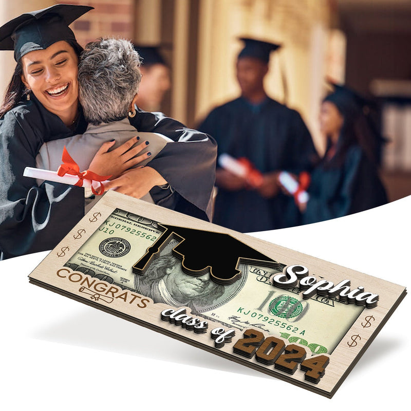 Free Tassel Custom Graduation Money Holder Class of 2024 Gift