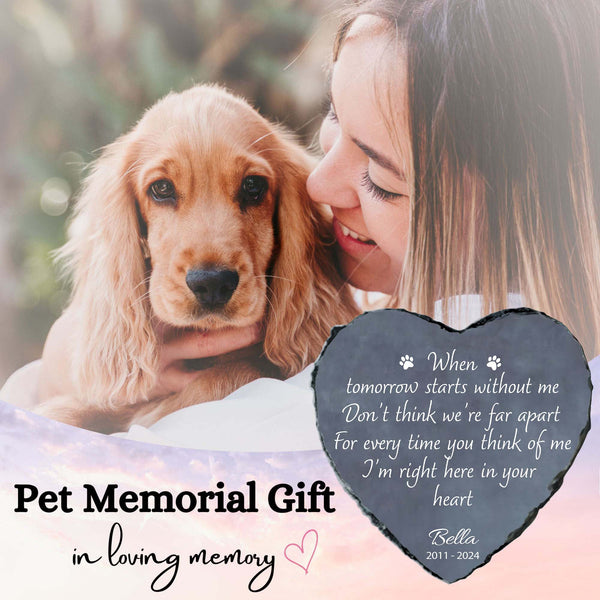 Dog Passed Away Gift, Pet Memorial Stone, Personalized Pet Memorial Gift