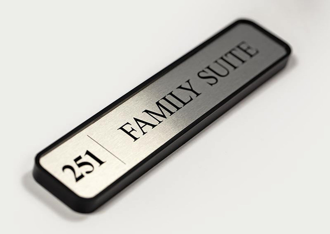 Custom Office Nameplate with Frame