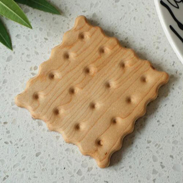 Wooden Cookie Coaster ,Creative Gifts，Coffee Insulation Pad