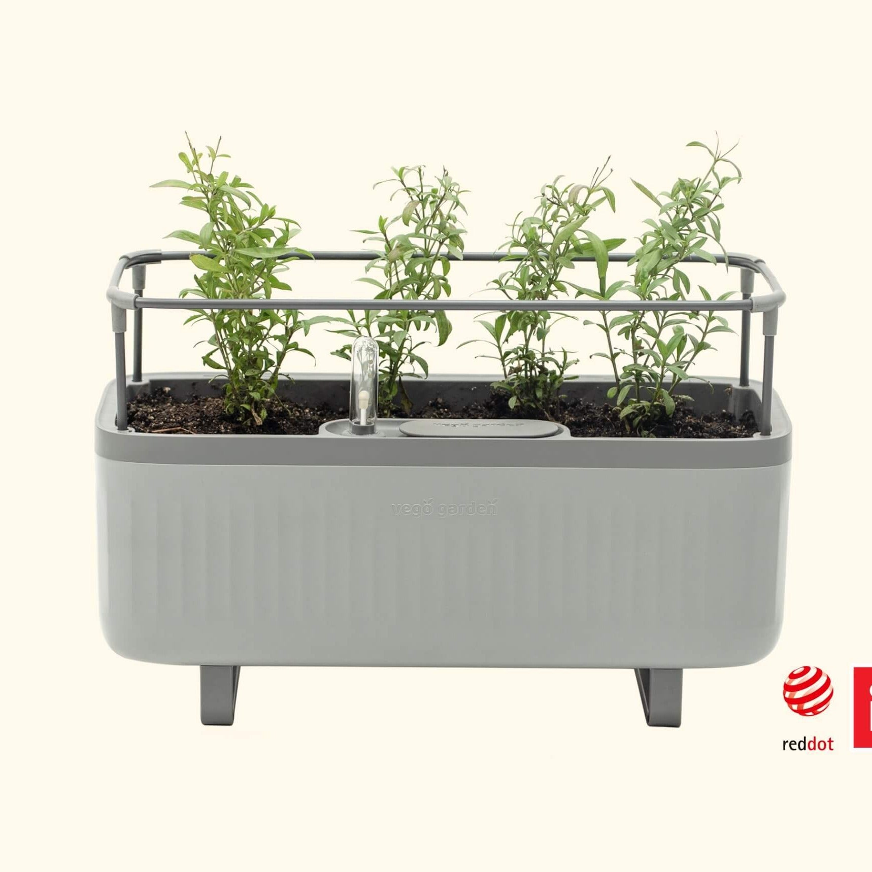 Self-Watering Herb Planter Box with Trellis