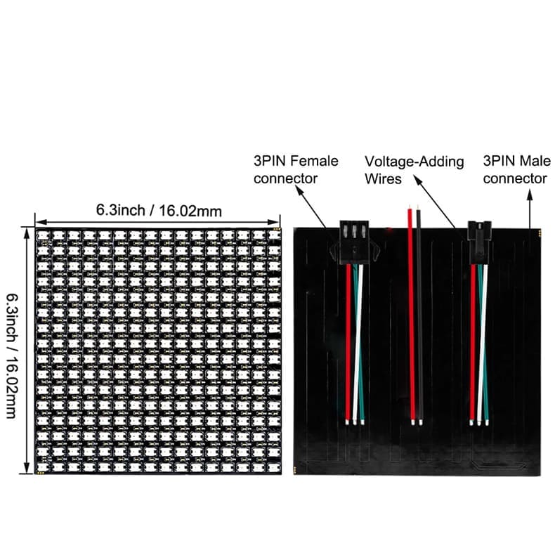 WS2812B RGB Panel Screen