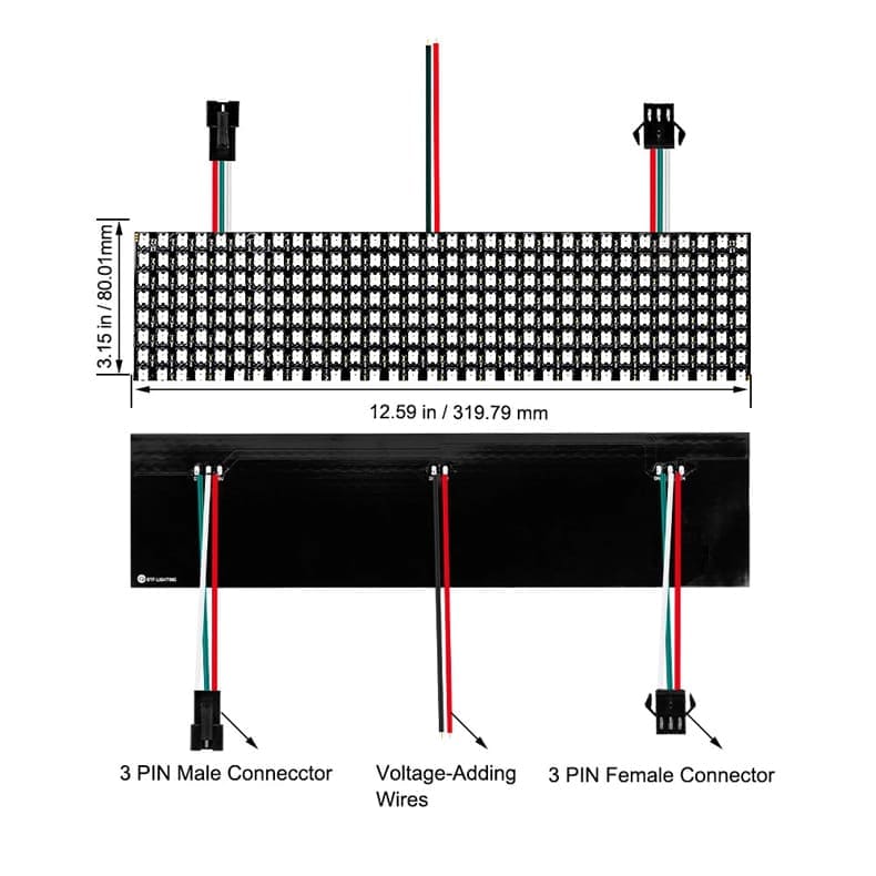 WS2812B RGB Panel Screen