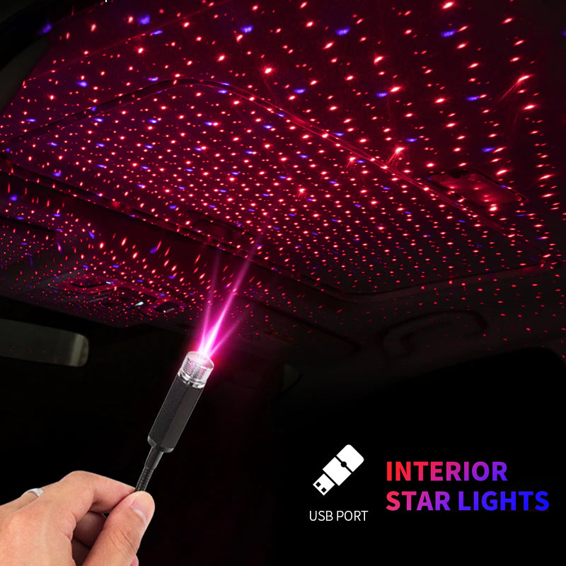 Car Roof Star Night Light Projector