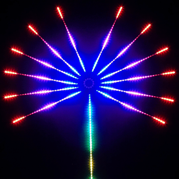 Fireworks,strip lights,LED,Light, LED，Music Sync Color，Bedroom Party 